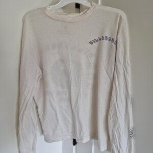 Billabong white long sleeve top used cobdition #surf